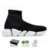 [con scatola] Designer Sock Boots Speed ​​1.0 2.0 Trainer Casual Donne di lusso Uomini per PARIGIANI RECENDERS Sneaker Runner Sneakers Sunks Calze da passeggio Platform Shoe Clear Sole Trainer # 65