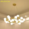 2021 Modern LED Bubble Chandelier Iluminação para Luxo Luminária Luminária com LED G4