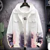 Autumn Winter 2021 Fashion Teenagers Casual Student Gradient Denim Jacket Men's Korean Clothes Youth Handsome Gown Jackets