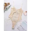 Nxy Sexy Set Sexy Lace Lingerie Bodysuit Hot Erotic Trajes Mulheres Underwear Mulheres Embroidery Hollow Out Nightwear Temptation Sex Roupas 1127