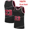 Schip van US Chicago MJ MJ Basketball Jersey Men Jeugd Kids Jerseys genaaid Red White Blue Black Top Quality snelle levering