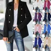 Fatos femininos blazers mulher blazer estilo europeu primavera casacos de outono manga longa botão