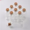 28*65*12,5mm 25ml botellas de vidrio con corcho pequeño transparente Mini botella vacía viales frascos nuevo estilo 50 unids/lote envío gratis
