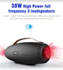 ZEALOT S27 Wireless Outdoor Hip-Hop Bluetooth Speaker 38W Subwoofer Portable Audio Music Players Camping LoudSpeaker USB Disk Power Bank Charger dance sound box