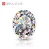 GIGAJEWE White D Color Oval cut VVS1 moissanite diamond 4x6mm-10x14mm for jewelry making manual cut