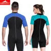 Maillot de bain 2mm néoprène combinaisons hommes femmes amoureux natation combinaisons humides une pièce épaissir maillot de bain manches courtes plongée profonde surf