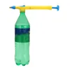 Tragbare Luftpumpendüse Getränke Flasche Kopf Handspritzer Einstellbar Hochdruck Gartengießwerkzeug Bewässerung Landwirtschaft