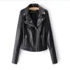 long black leather jacket