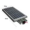 60W Solar Powered Radar Sensor Light Control LED Street Utomhus Vattentät vägglampa
