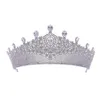 Hårklipp Barrettes Tirim Full Zirconia Wedding Crown Jewelry Bridal Headpiece Woman Baroque Crystal Tiaras Bride Party Crowns