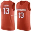 Nikivip Syracuse Orange College #13 Paschal Chukwu Basketball Jersey #14 Braedon Bayer #15 Carmelo Энтони Менс сшитый на заказ.