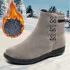 Chaussures d'hiver pour femmes bottines en fourrure en peluche pour femmes Style rétro chaussures pour dames chaussures pour femmes antidérapantes Zapatos De Mujer