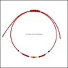 Beaded Strands Bracelets Jewelrybohemia Japanese Rice Beads Handmade Woven Set Bracelet Female Adjustable Tight Rope Drop Delivery 2021 0Ec