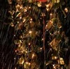 Corde per prato Luci da giardino solari 200Leds 300leds Filo di rame LED Stringa fata 22M 32M 8Modello per la decorazione del paesaggio natalizio DHL