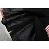 Kobiety Kolor Blok Tweed Wełniany Kurtki i Płaszcze Zima Moda Vintage Houndstooth Długi płaszcz Ciepła Wełniana mieszanka Odzieży 210601