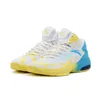 Basketskor Anta Klay Thompson KT Original Air Cushion Herr High Basektball Vit/Blå/Gul Sneakers 11741105-6