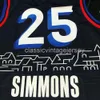 Personnalisé Ben Simmons # 25 Jersey Cousu Hommes Femmes Jeunesse XS-6XL NCAA