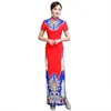 민족 의류 대형 5xL 레이디 섹시한 파티 긴 청사 전통 중국 스타일 오리엔탈 여자 우아한 저녁 qipao 드레스 가운 Vestid