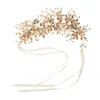 Headwear Hair Accessories Crystals Beading Bridal Headpieces Crown Tiara Wedding Hair Accessories Women Handmade Headband Ornaments Z230819