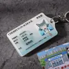 Keychains 2021 Trend Anime Anime Beastars Держатель карты Porte Carte Legoshi Фигура Весна Дистрибьютор Рис набор мужчин Женщины