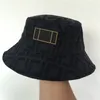 Double F Bucket Hat Letter Canvas Sun Shading Retro Fashion Men039s och Women039S Classic Fisherman Hat8542308