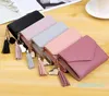 Women's Wallet Cute Student Tassel Pendant Short Trend Small Fashion PU Wallets 2021 Coin Purse Ladies Card Bag For Women