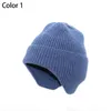 Bonnet/crâne casquettes Sports de plein air hommes/femmes cyclisme Protection oreillette Protection chaud casquette oreille plus chaud tricoté chapeaux chapeau