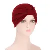 Women Knotted Indian Cap Inner Hijab Stretchy Turban Muslim Hat Headband Female Chemo Caps Adult Head Wrap Headcover Fashion