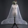 Bridal Veils Prachtige een-laag tule Long Wedding Lace met Comb QY 269O