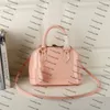 Echt Lakleer Vrouwen Shell tas Klassieke BB Dame Portemonnee Schoudertassen met Slot Mode Handtassen Cross Body Totes M91606