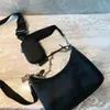 2 peças 2021 bolsa de ombro de alta qualidade bolsas de nylon vendendo mulheres luxurys moda designers sacos clássico senhoras diagonal