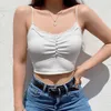 Streetwear Lace Patchwork Summer Solid White Tank Top Women Home Fashion Leisure Outfit Casual Crop Tops Kawaii Clothes 210518