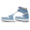 حذاء كرة السلة Jumpman 1 OG 1s Panda University Blue Chicago Silver Bred Sneakers Dark Mocha Patent Bred Shadow UNC Men Women Trainers