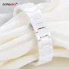 Kadın Kostüm Elbise Moda Saat Seramik Kılıfı Lüks Su Geçirmez Saatler Bayanlar Beyaz Kayış Kol saati Kız Güzel Saat249k