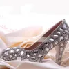 Romantyczna kobieta buty ślubne moda moda dhinstone ślubna sukienka ślubna Lady Crystal Party Prom High Heel