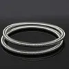 4PCs 19cm Rhodiumpläterade Justerbara trådarmband Wrapped Expanderbara Bangle Wrist Bracelet DIY Kvinnor Mode Smycken Q0719