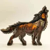 Handgefertigte 3D-Bär-Elch-Tierschnitzerei aus Holz mit Lichtdekor für Zuhause, Weihnachtsschmuck, Jahr, Weihnachten, Navidad-Geschenk 211101