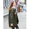 Casual Femmes Parkas Hiver Broderie Poisson Épais Chaud Femelle Longue Vestes À Glissière Manteau Basketball 11840224 210527