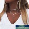 Neue Halsband-Modeschmuck-Halskette, Statement-Halskette, Allgleiches, fünfzackiger Stern-Mond-Halskette für Damen, Großhandel, Fabrikpreis, Expertendesign, Qualität, neuester Stil