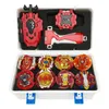 8x Burst Sparking Launcher Grip Set B-120 B-129 B-146 B-117 Spinning Top Metal Fury Fusion Gyroscope Portable Storage Box Toys X0528