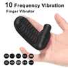 Nxy sex vibratorer Masturbators Finger Sleeve G Spot Orgasm Massage Klitor Stimulering Kvinnlig Masturbator Lesbiska leksaker f￶r kvinnor Vuxen Produkt 1013