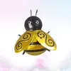 Tapisseries en forme de petites abeilles, décoration murale suspendue en fer, modèle d'abeille décoratif en métal, ornement de maison, taille S doré