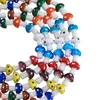 100 Stück gemischte Farben Lampwork Glas Pilz lose Distanzperlen für Schmuck Perlen DIY Armband Halskette Zubehör