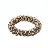 Party Favor Women Girl Telephone Wire Cord Gum Coil Hair Ties Elastic Hairbands Ring Rope Leopard Print Bracelet Stretchy Hairwear ZZE5650