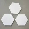 Creative Hexagon Ceramic Cork Coaster for Wooden Table Home Ceramics Decoration Cup Mat CCB8178