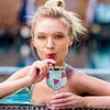 Drinkware مقبض القضية التسامي فارغة 10 أوقية 12 أوقية النبيذ الزجاج بهلوان النيوبرين عازل كم حامل غطاء ل diy الحلي 0312