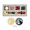 Candles Fire Lacquer Sealing Wax Seal Set DIY Custom Frimists Box Kit Kuvert Bröllop Förpackning Gåvor Vykort