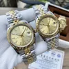 Mens Mecânico Automático Relógios Diamante de Alta Qualidade Aço Inoxidável Mulheres Luxo Relógio Casal De Prata Estilo