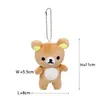 Целая плюшевая кукла Rilakkuma Bear Kawaii, брелок для ключей, игрушка для подарков5063829