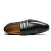 Trend wołowina ścięgna dno buty ślubne dla mężczyzn Tłoczenie podwójnej klamra wysokiej jakości płaski mężczyzna sukienka Party Formalna prom Business Footwear Duży rozmiar: US6.5-US13